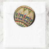 キリストは復活した!素晴らしヴィンテージロシアのイースター卵 ラウンドシール (バッグ)