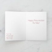 "キリストは復活なさった!" 復活の主日  カード (内部)