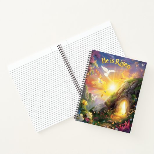 キリストは復活なされた - イースターの復活 - ルカによる福音書 24:6 ノートブック (内部)