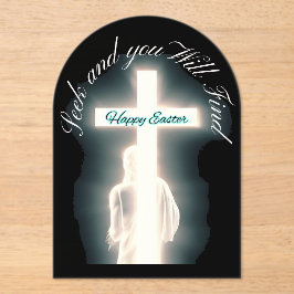 キリストは復活祭に現れる アクリル招待状