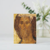 キリストは救い主としてアンドレイ・ルブレフ著 ポストカード (スタンド正面)