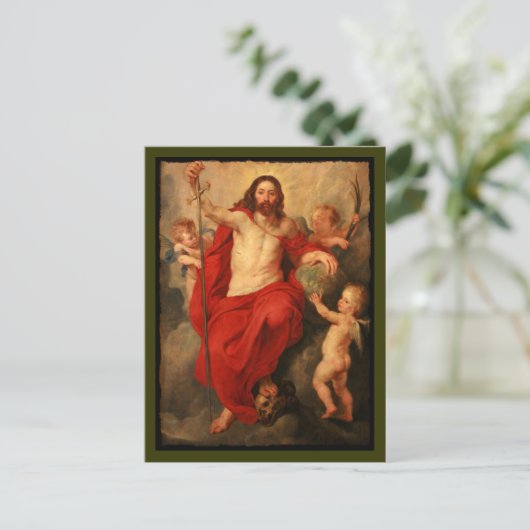 キリストは死と罪を勝ち取る ポストカード (スタンド正面)