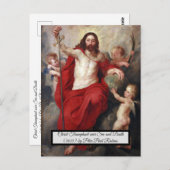 キリストは死を勝ち誇った ポストカード (正面/裏面)