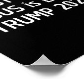 キリストは王イエスはトランプ2024主クリスチャンである ポスター (角)