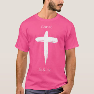 キリストは王イエスキリストChristian Usa Cros Tシャツ