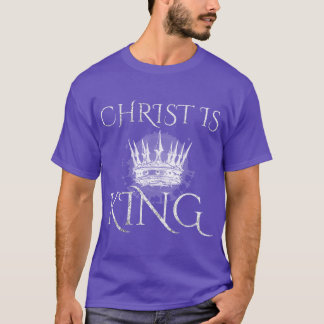 キリストは王様のクリスチャンデザインの少年 Tシャツ