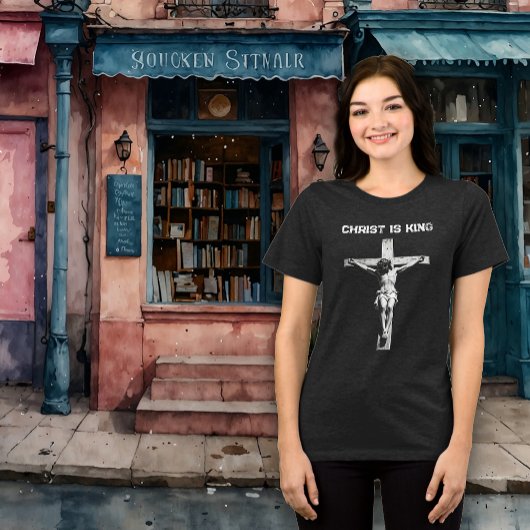 キリストは王 宗教 トライブレンドTシャツ
