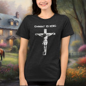 キリストは王 宗教 トライブレンドTシャツ