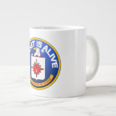 キリストは生きている – CIAアイコンは似ている ジャンボコーヒーマグカップ (正面右)