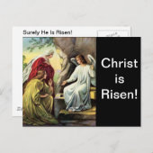 キリストは生き返り、確かに彼は生き返った！ ポストカード (正面/裏面)