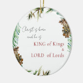 キリストは生まれた キリスト教の習慣 クリスマス セラミックオーナメント (左)