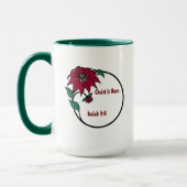 キリストは生まれカスタマイズクリスマスだ マグカップ (左)