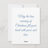 キリストは生まれ聖降誕祭だ シーズンカード (裏面)