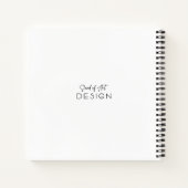 キリストは生命の心拍ラインとクロスジャーナルである ノートブック (裏面)