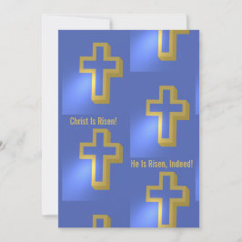 キリストは確かにクリスチャン・クロス・ブルー金ゴールドに生まれ変わった シーズンカード