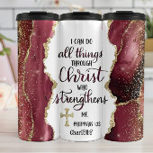 キリストは私を強める：金箔付きの信仰 タンブラー