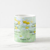 キリストは私達のために-ロマンの5:8死にました コーヒーマグカップ (中央)