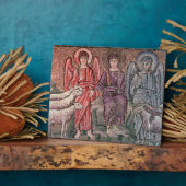 キリストは羊とヤギを分け、6cen フォトプラーク (側面)