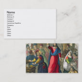 キリストは聖書によって印刷されるbからの寺院を、清潔にします 名刺 (正面/裏面)