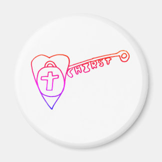 キリストは鍵の円磁石 マグネット