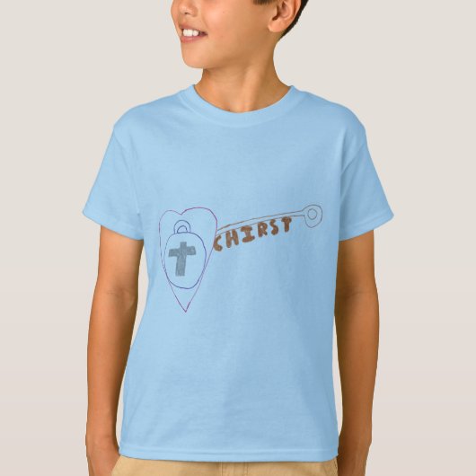 キリストは鍵キッズの基本Tシャツ Tシャツ (正面)