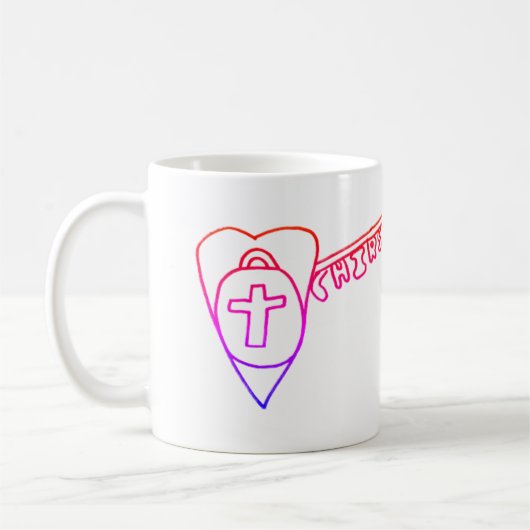 キリストは鍵クラシックマグ コーヒーマグカップ (左)