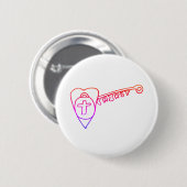 キリストは鍵ラウンドバッジ 缶バッジ (正面&裏面)