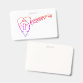 キリストは鍵 バッジ (正面＆裏面)