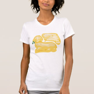 キリストは、おもしろいなバター子ヒツジのTシャツ上がります Tシャツ