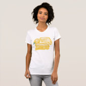 キリストは、おもしろいなバター子ヒツジのTシャツ上がります Tシャツ (正面フル)
