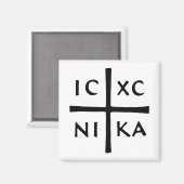 キリストはIC XC NI KAマグネットを征服 マグネット (正面/裏面)