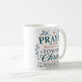 キリストへと導く祈り クリスチャンの引用句 コーヒーマグカップ (正面右)
