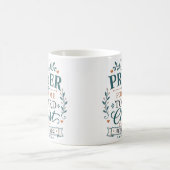 キリストへと導く祈り クリスチャンの引用句 コーヒーマグカップ (中央)