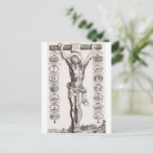 キリストへのイエスの十字架刑の情熱 ポストカード (スタンド正面)