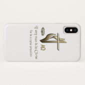 キリストもしにある人は誰でも、彼は新しい創造である Case-Mate iPhoneケース (裏面(横))