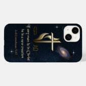 キリストもしにある人は誰でも、彼は新しい創造である Case-Mate iPhoneケース (裏面 (横))