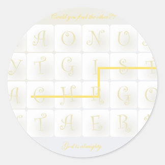 キリストをけなす ラウンドシール