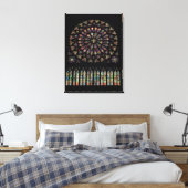 キリストを描いたバラの南側欄干の窓 キャンバスプリント (インサイチュ (寝室))