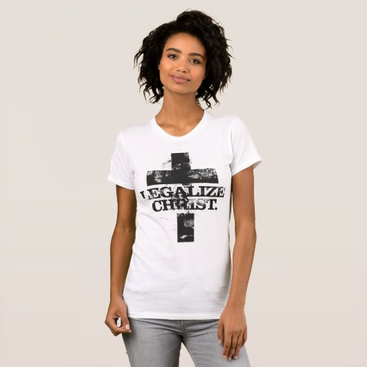 キリストを法律化して下さい Tシャツ (正面フル)
