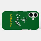 キリストを試してみる – 彼はそれをグリーンに良くするだろう Case-Mate iPhoneケース (裏面 (横))