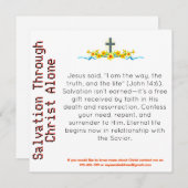 キリストを通した救い独り証人カード (正面/裏面)