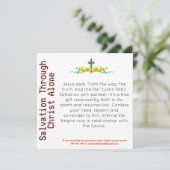 キリストを通した救い独り証人カード (スタンド正面)