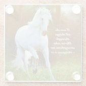 キリストを通してすべてのこと、馬 ガラスコースター (裏面)