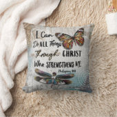 キリストを通して全てのことができる クッション (ブランケット)