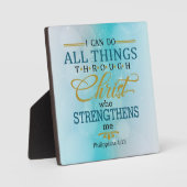 キリストを通して全てのもの フォトプラーク (正面)