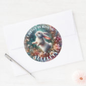 キリストイレブンフローラハッピーイースターバニー ラウンドシール (封筒)