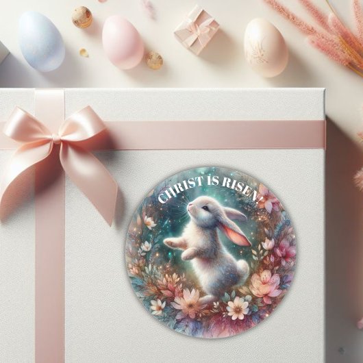 キリストイレブンフローラハッピーイースターバニー ラウンドシール