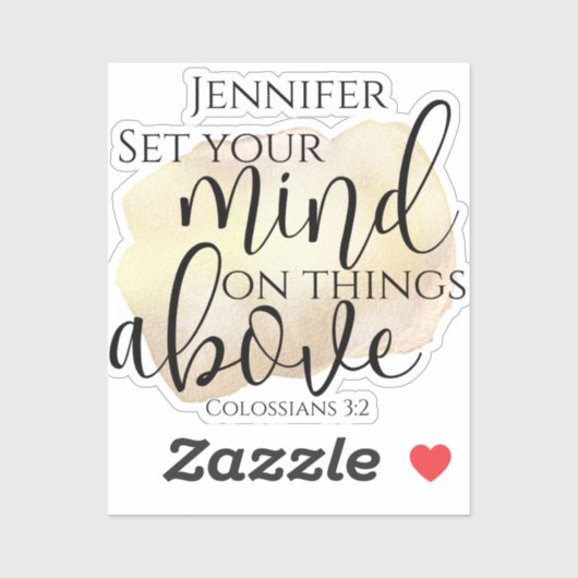 キリストエレガント教引用文聖書のSの上の聖句 シール (シート)