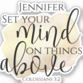 キリストエレガント教引用文聖書のSの上の聖句 シール (正面)