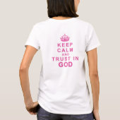 キリストカスタム保者のホッド付きCalm Sweatshirts Tシャツ (裏面)